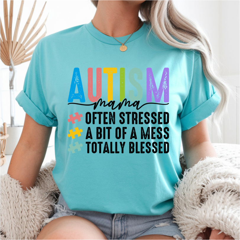 Autism Mama Often Stressed DTF Transfer
