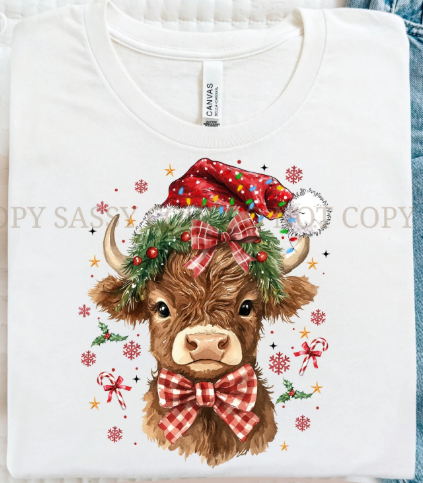Design - Baby Christmas Highland (Glitter)
