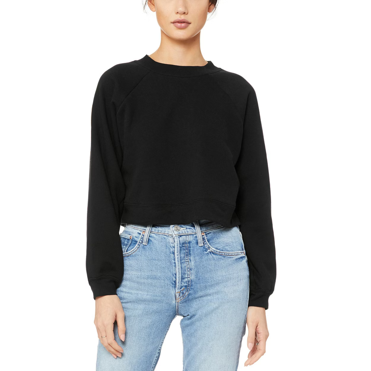 PRE ORDER - Bella Canvas Women's Raglan Crop Pullover Fleece