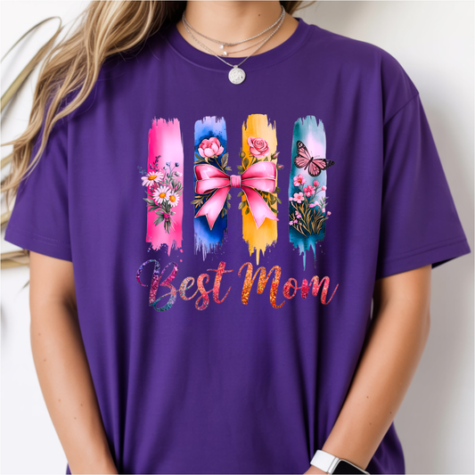 Best Mom Brushstrokes DTF Transfer
