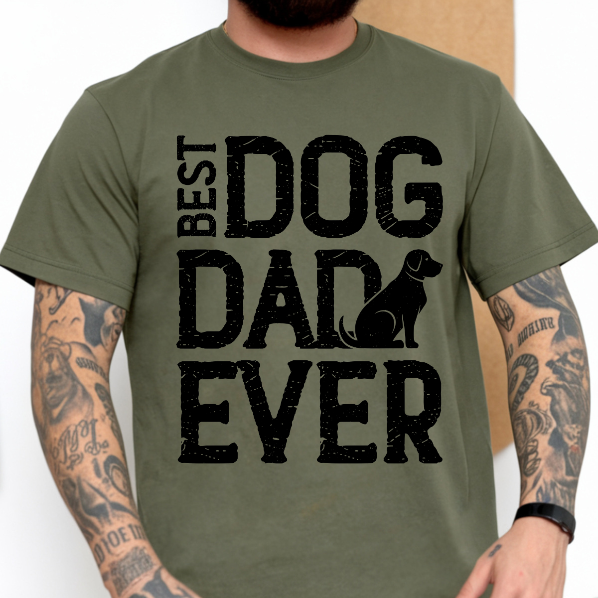 Best Dog Dad Ever DTF Transfer