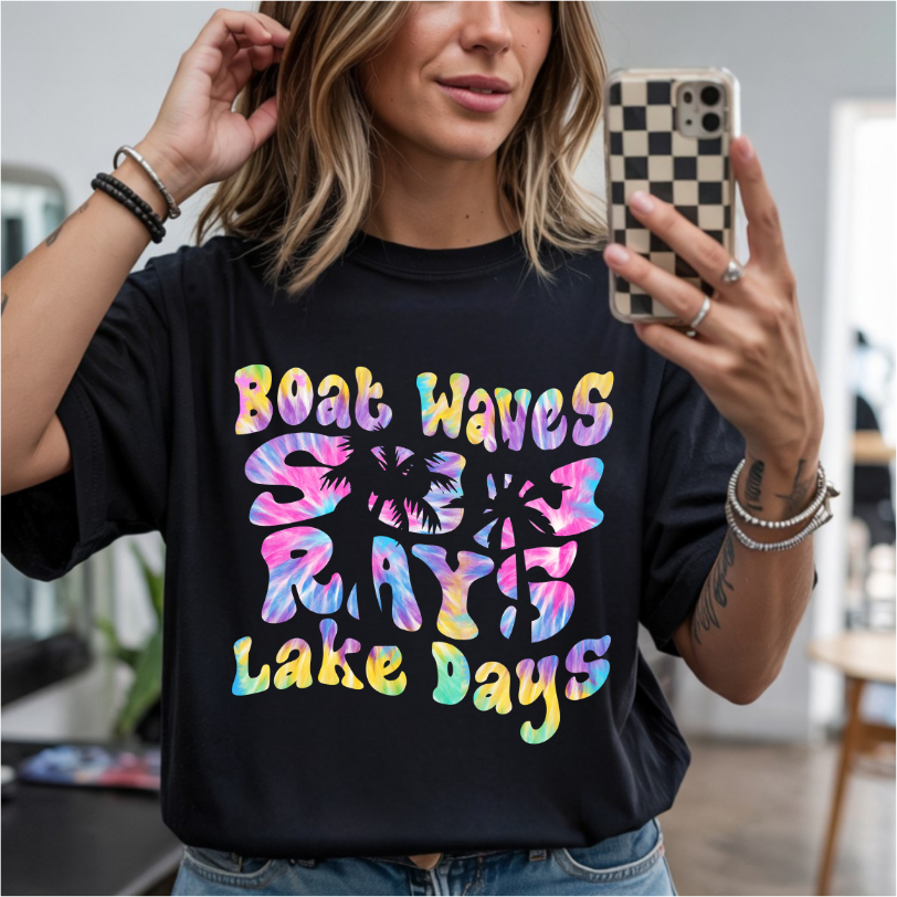 Boat Waves DTF Transfer