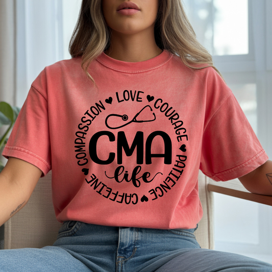 CMA Life Circle Words DTF Transfer