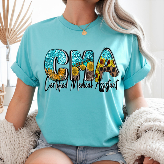 CMA Sunflower Leopard DTF Transfer