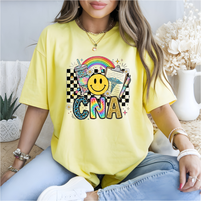CNA Smiley Face DTF Transfer
