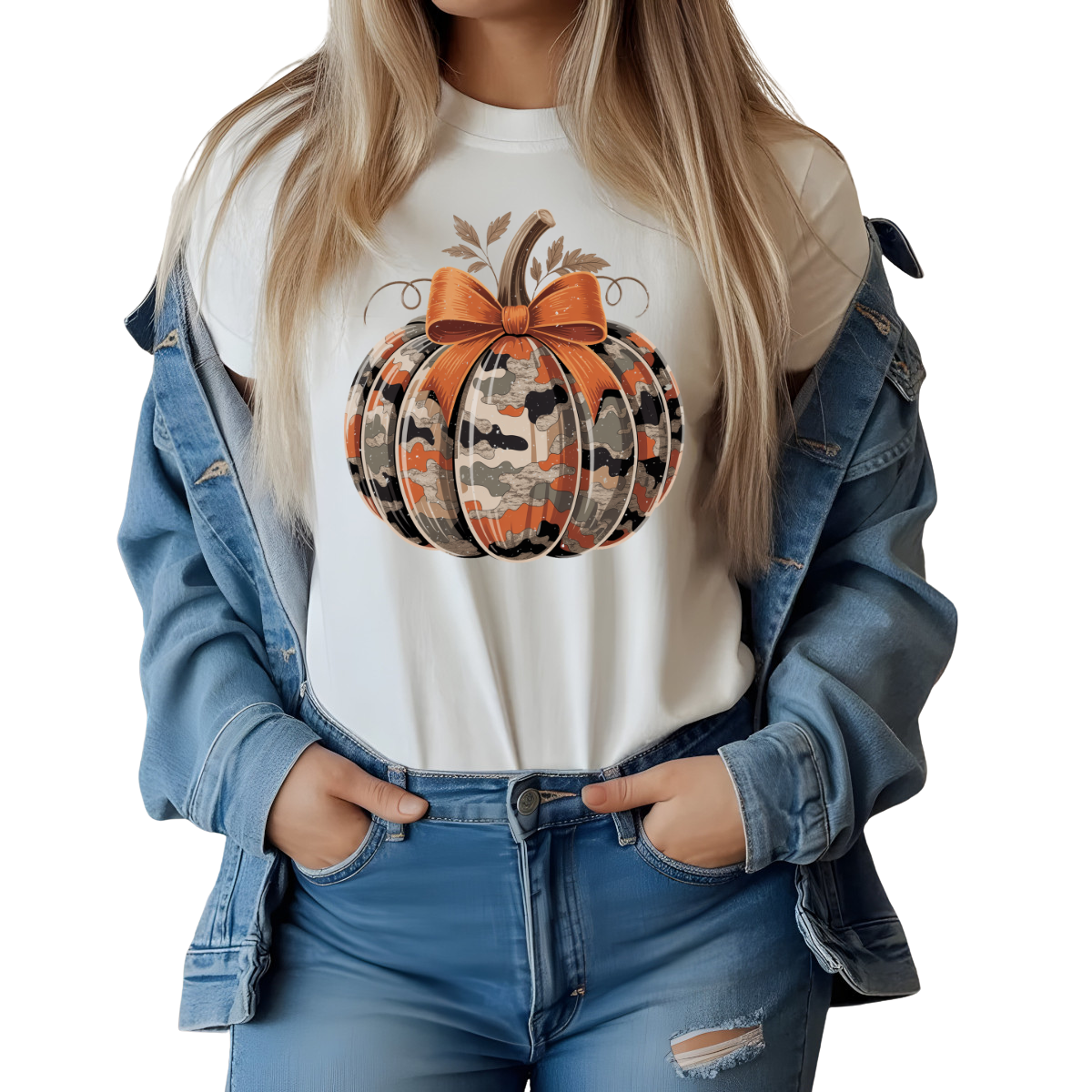 Camo Pumpkin DTF Transfer