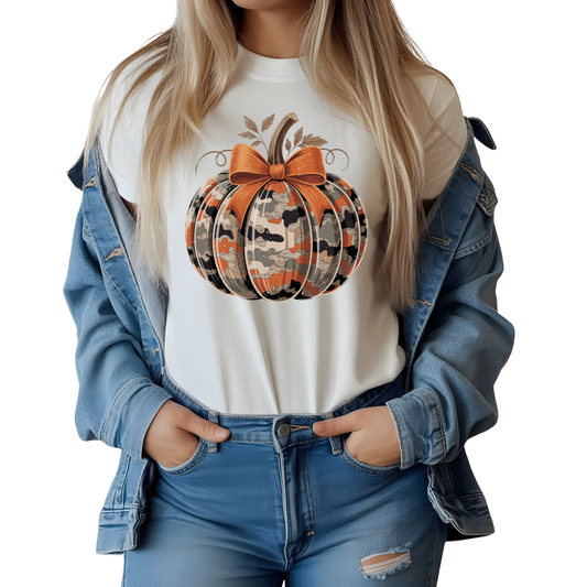 Camo Pumpkin DTF Transfer