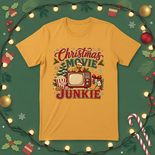 Christmas Movie Junkie DTF Transfer
