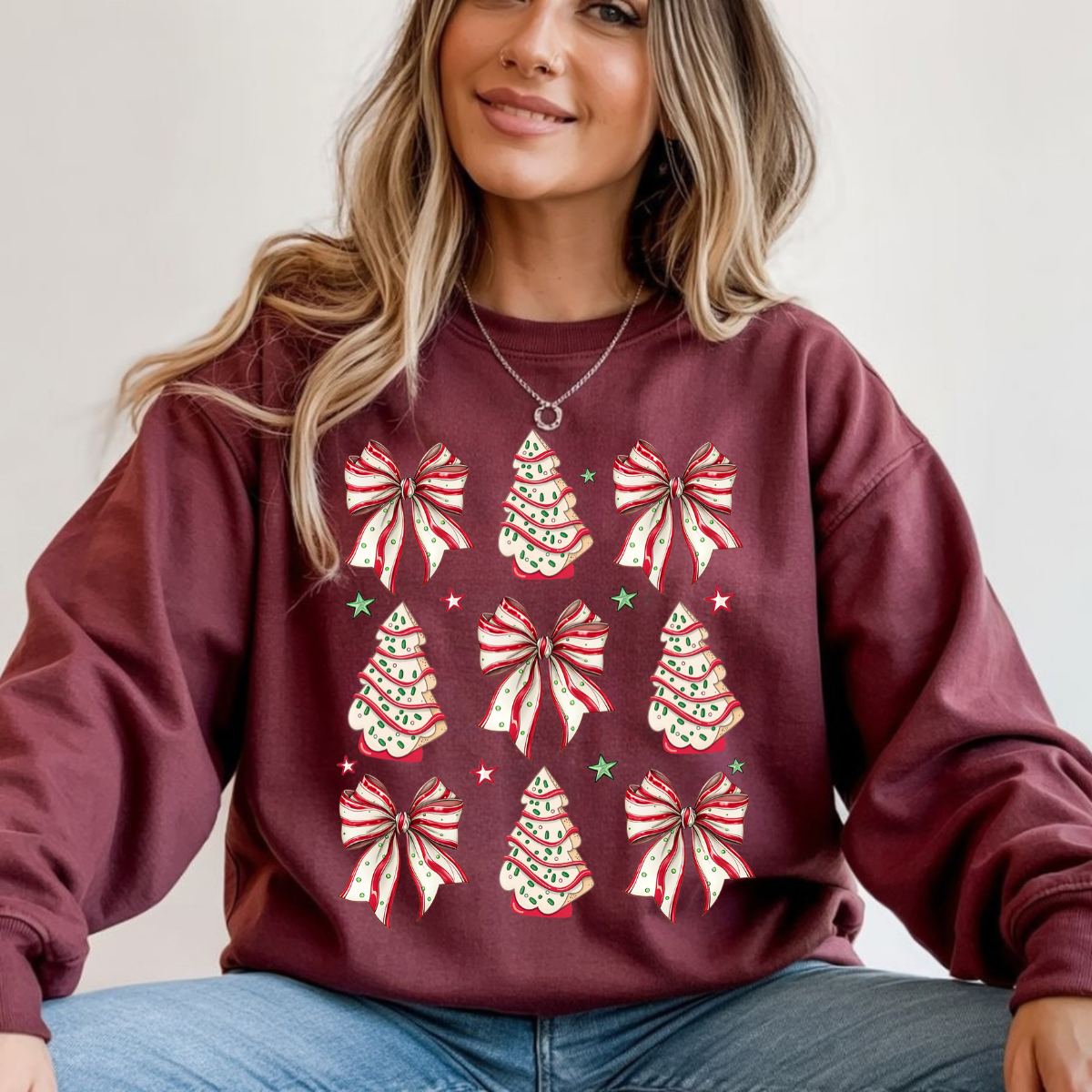 Christmas Tree Cake Coquette DTF Transfer
