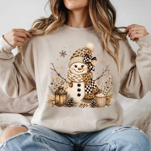 Cozy Snowman DTF Transfer