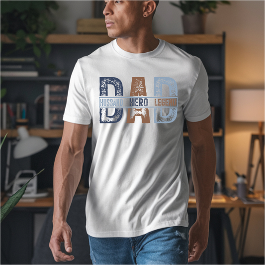 Dad Husband Hero Legend DTF Transfer