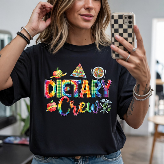 Dietary Crew Rainbow DTF Transfer