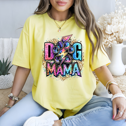 Dog Mama Lightning Bolt DTF Transfer