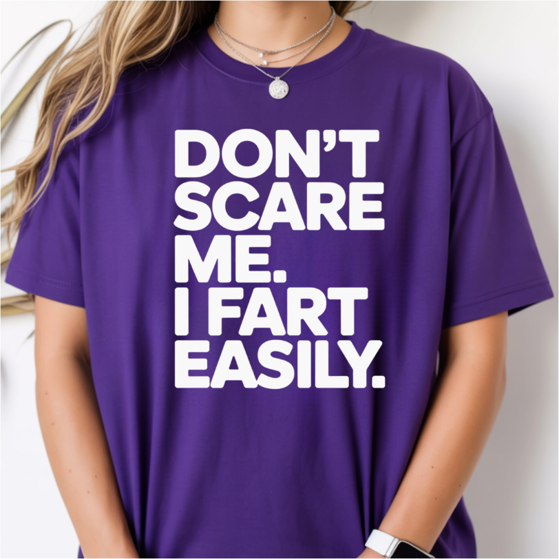 Don't Scare Me I Fart Easily DTF Transfer