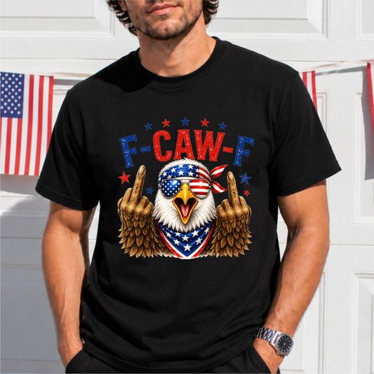 F-Caw-F Patriotic Eagle DTF Transfer