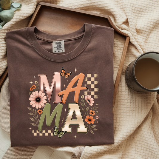 Fall Flower Mama DTF Transfer