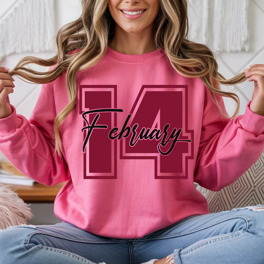 February 14 Varsity Valentine DTF Transfer