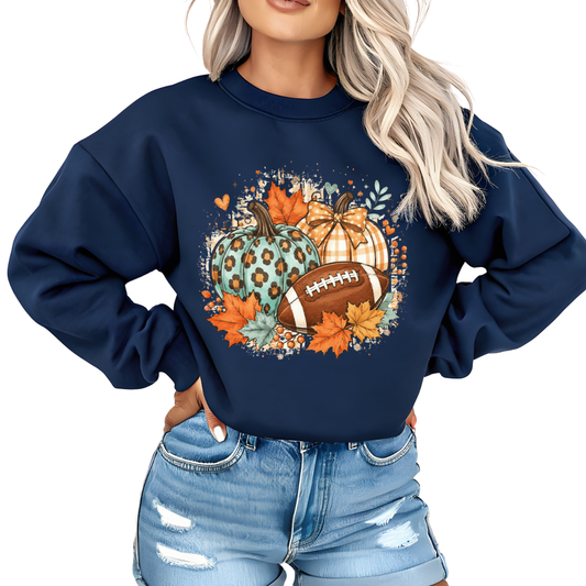 Football and Pumpkins DTF Transfer