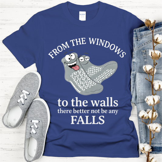 From The Windows Grippy Socks DTF Transfer