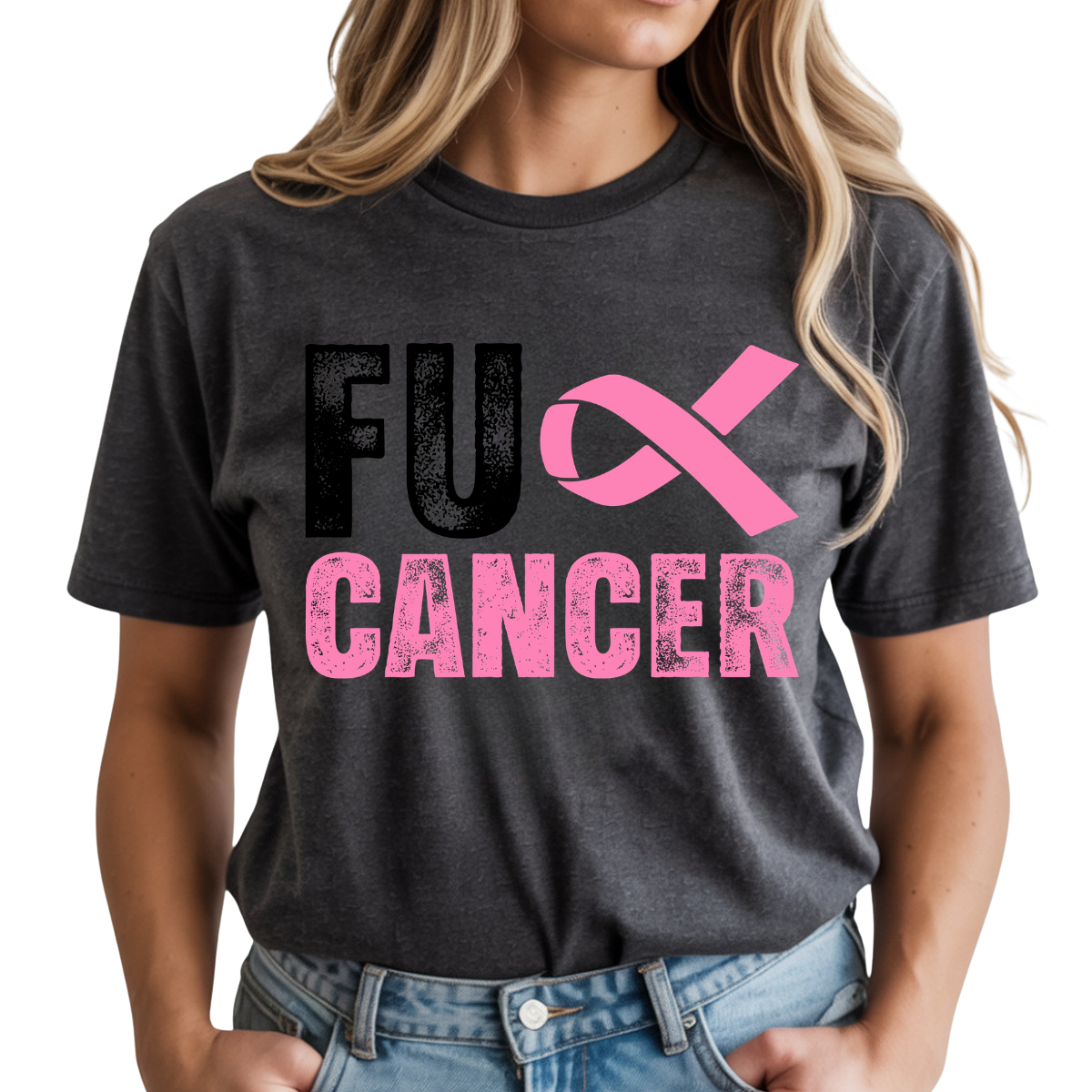 Fuck Breast Cancer DTF Transfer
