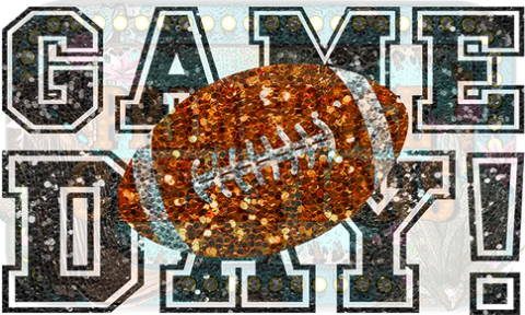 Design - Game Day Glitter Black