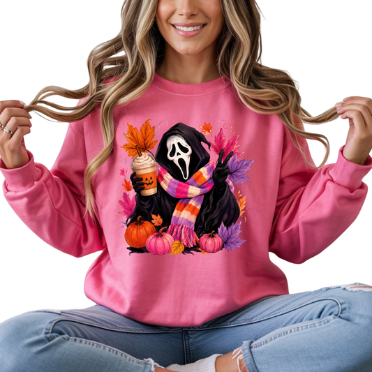 Ghost Face Colorful Fall DTF Transfer