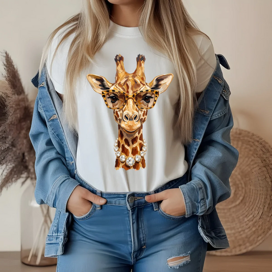 Glam Giraffe DTF Transfer