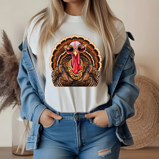 Glam Turkey DTF Transfer