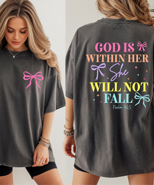 God Is Within Her DTF Transfer