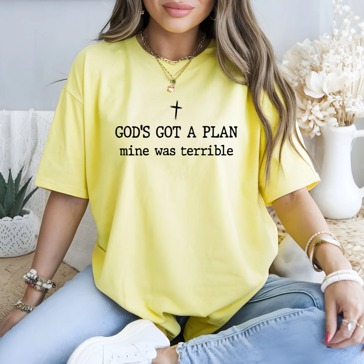 God's Got A Plan Mine Was Terrible DTF Transfer