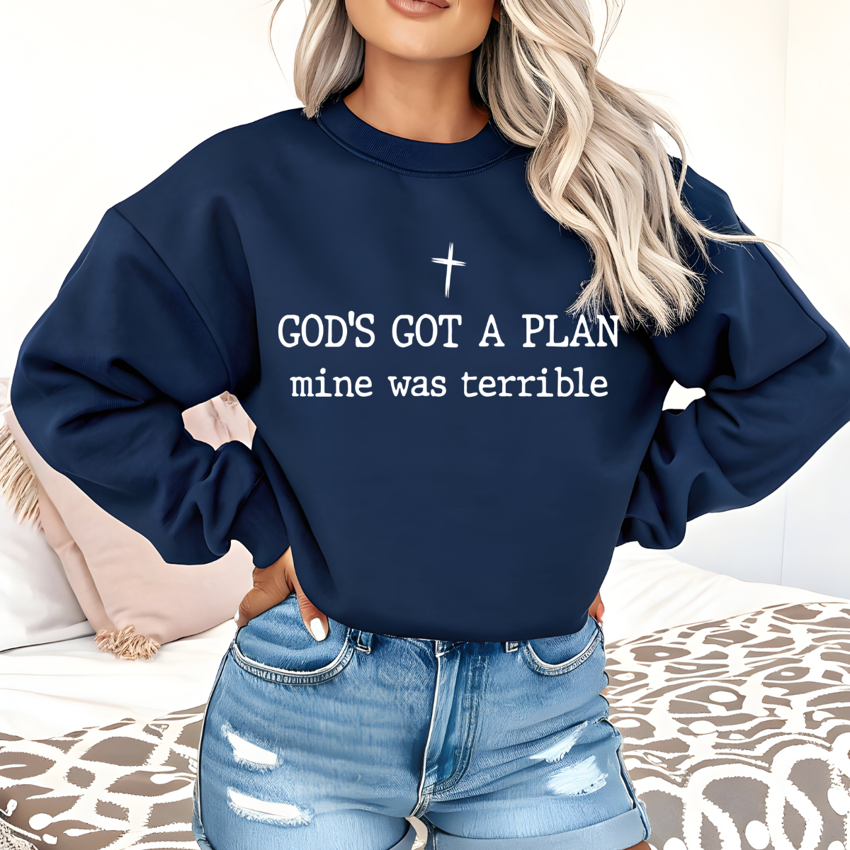 God's Got A Plan Mine Was Terrible DTF Transfer