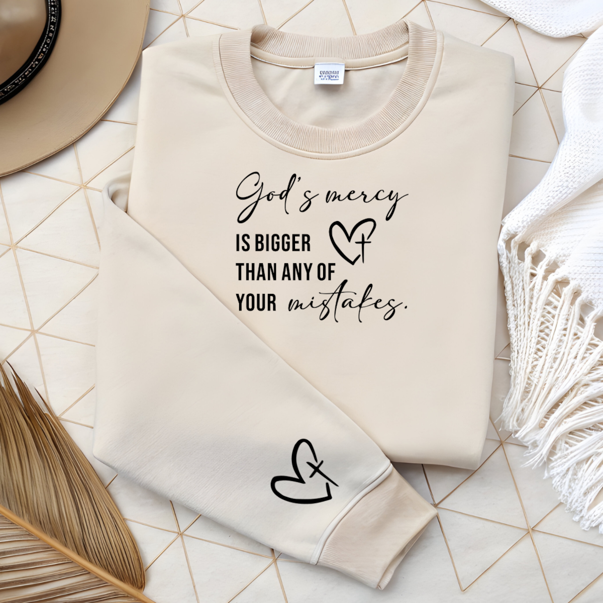 Gods Mercy Is Bigger Than Any Of Your Mistakes DTF Transfer