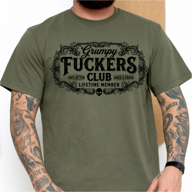 Grumpy Fuckers Club DTF Transfer