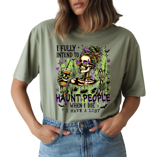 Haunt People DTF Transfer