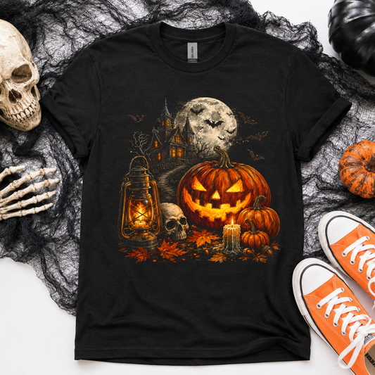 Haunted Pumpkin DTF Transfer