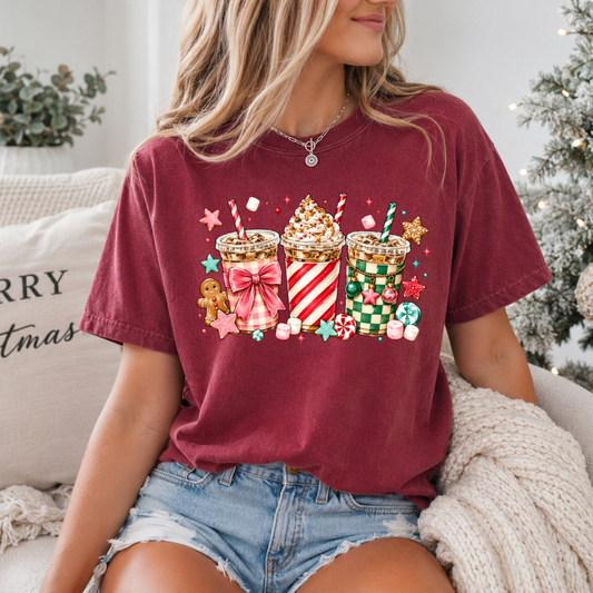 Holiday Iced Coffee's DTF Transfer