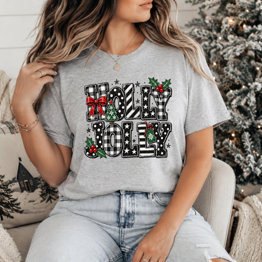 Holly Jolly Plaid DTF Transfer