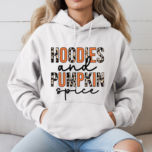 Hoodie and Pumpkin Spice DTF Transfer