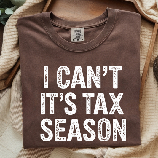 I Can't It's Tax Season DTF Transfer