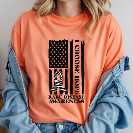 I Choose Hope Rare Disease Flag DTF Transfer