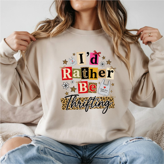 I'd Rather Be Thrifting DTF Transfer