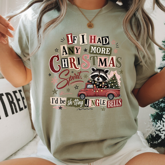If I Had Anymore Christmas Spirit DTF Transfer