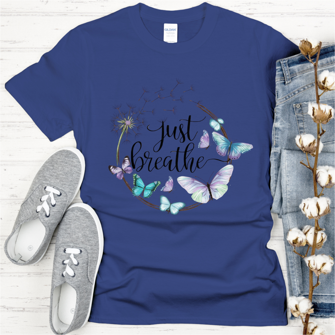 Just Breathe Butterfly DTF Transfer