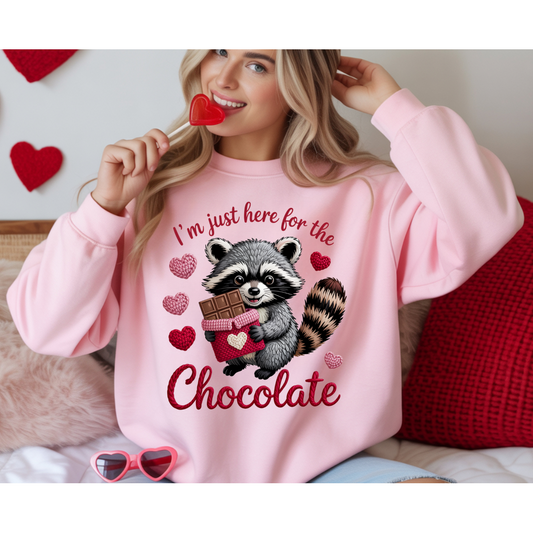 Just Here For The Chocolate DTF Transfer