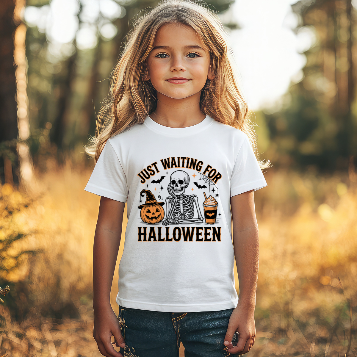 Just Waiting For Halloween DTF Transfer