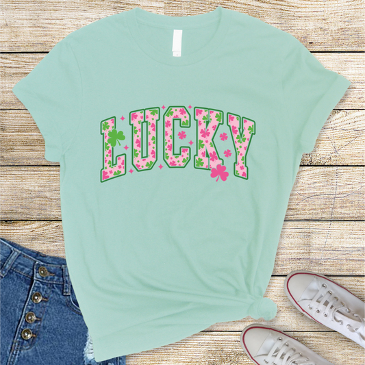 LUCKY Pink DTF Transfer