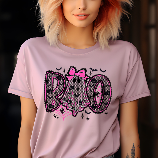 Lace Ghost Boo DTF Transfer