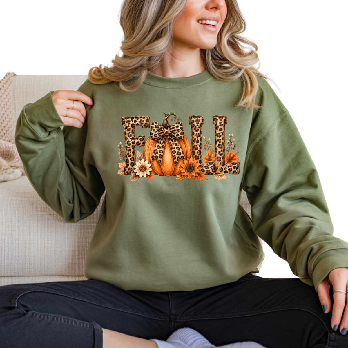 Leopard Print Fall DTF Transfer