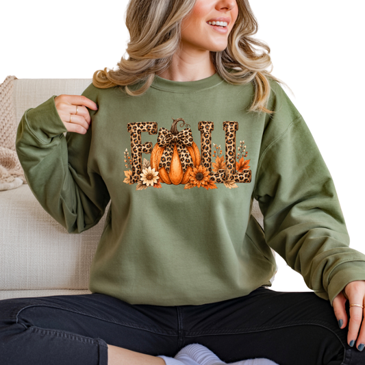 Leopard Print Fall DTF Transfer
