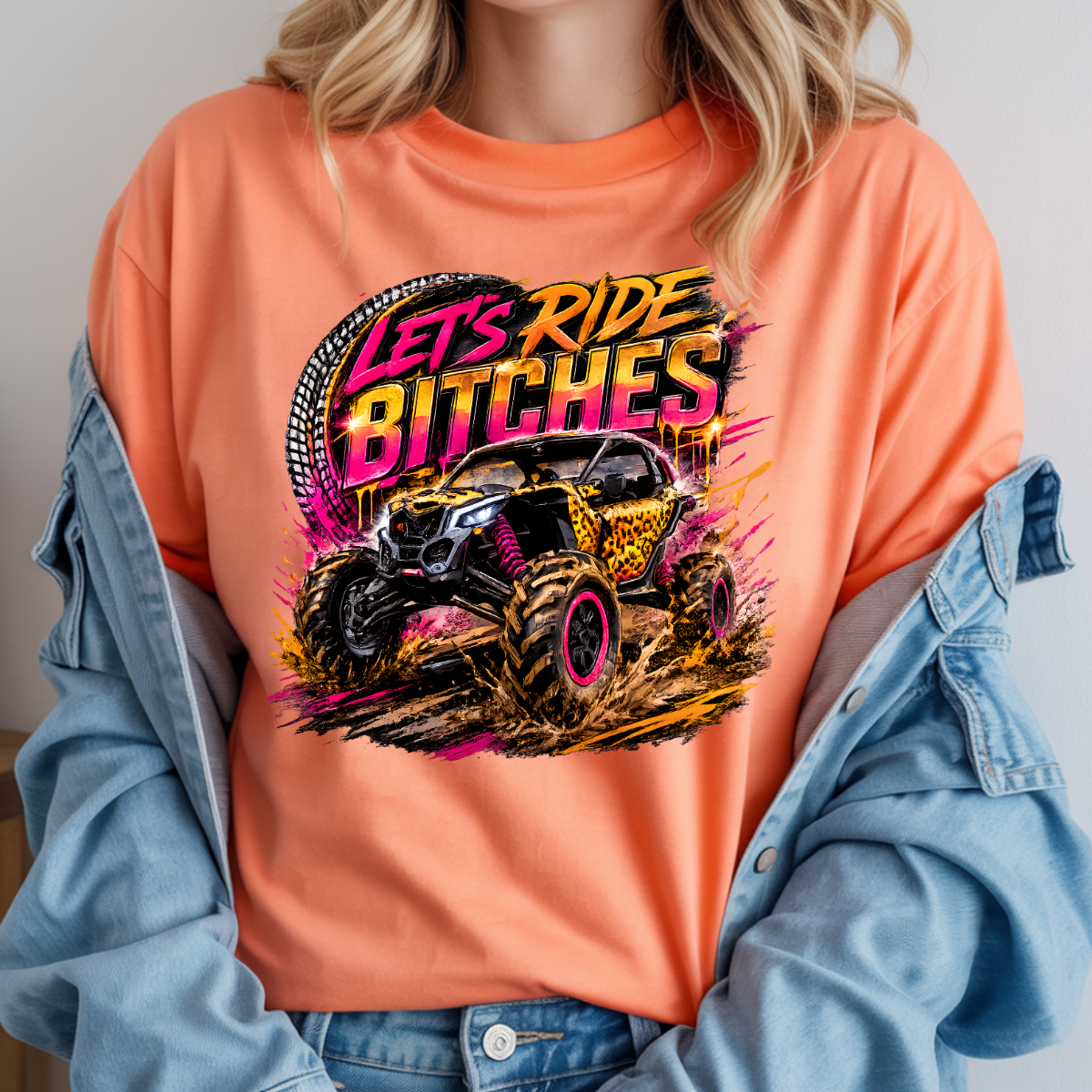 Let's Ride Bitches SxS DTF Transfer